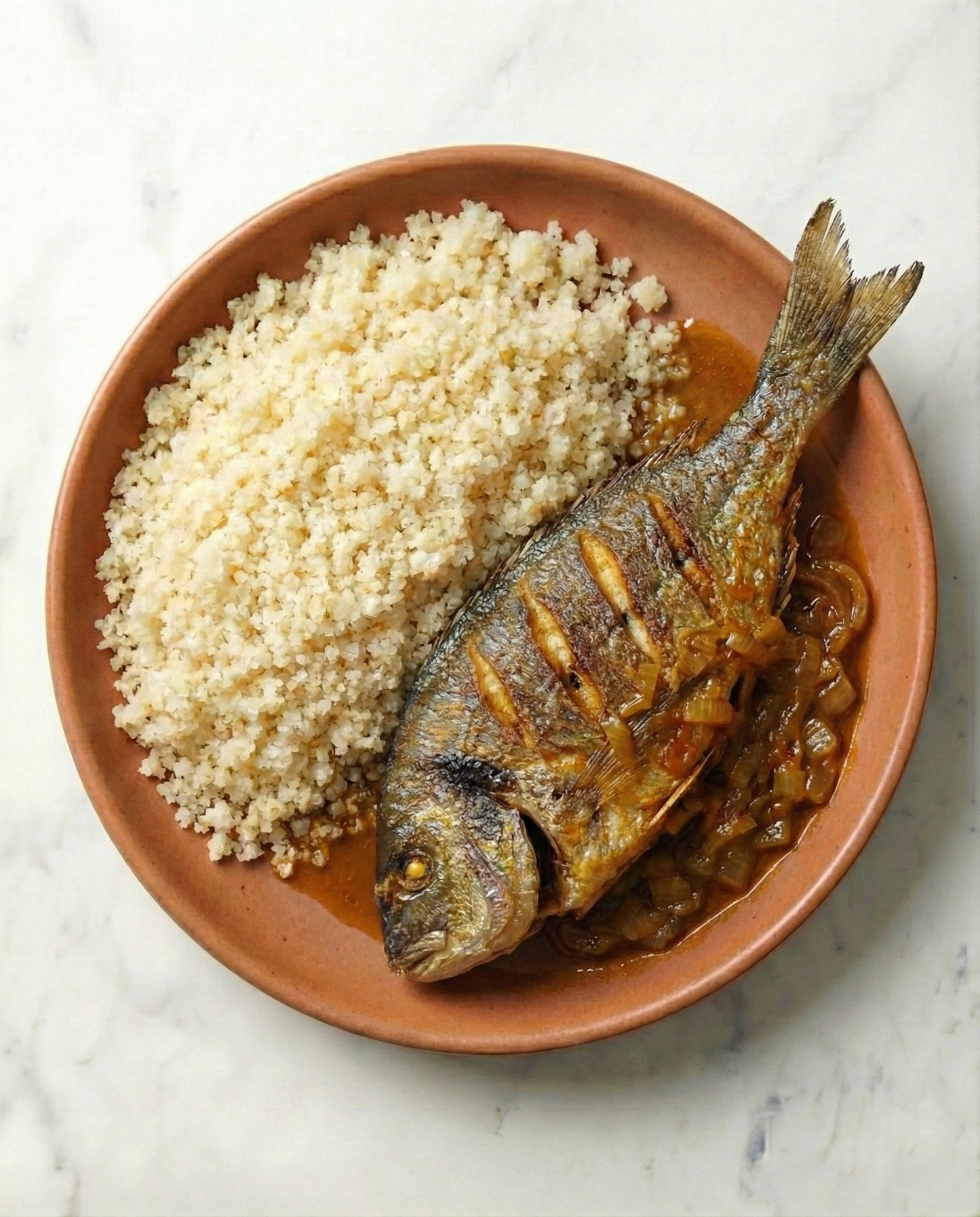Attiéké de Pescado