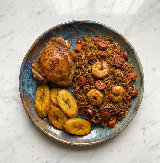 Fried Rice Afro con Pollo y Plátano