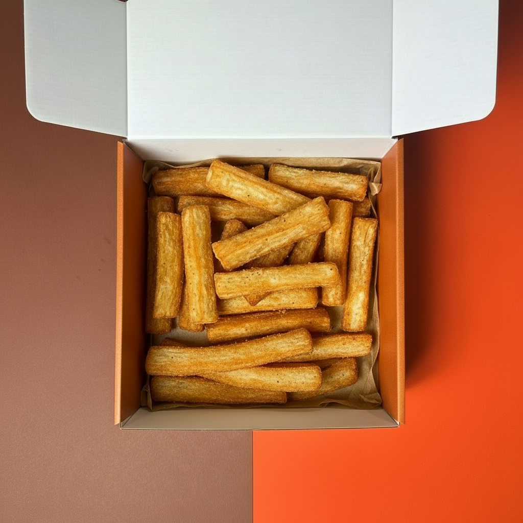 Chips de yuca con barbacoa