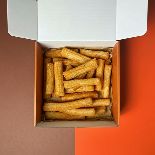 Chips de yuca con barbacoa