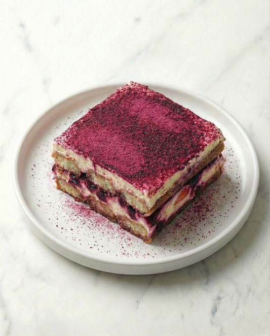 Tiramisú de Bissap y Fresa